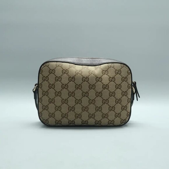 GUCCI Webby Bee Brown Cloth Shoulder Bag 659-022825 - Picture 2 of 11